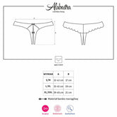 OBSESSIVE - STRING ALABASTRA CROCHLESS BLANC S/M